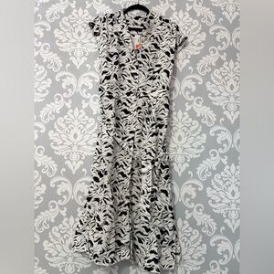 Penningtons Printed Belted Button Down Sleeveless Dress